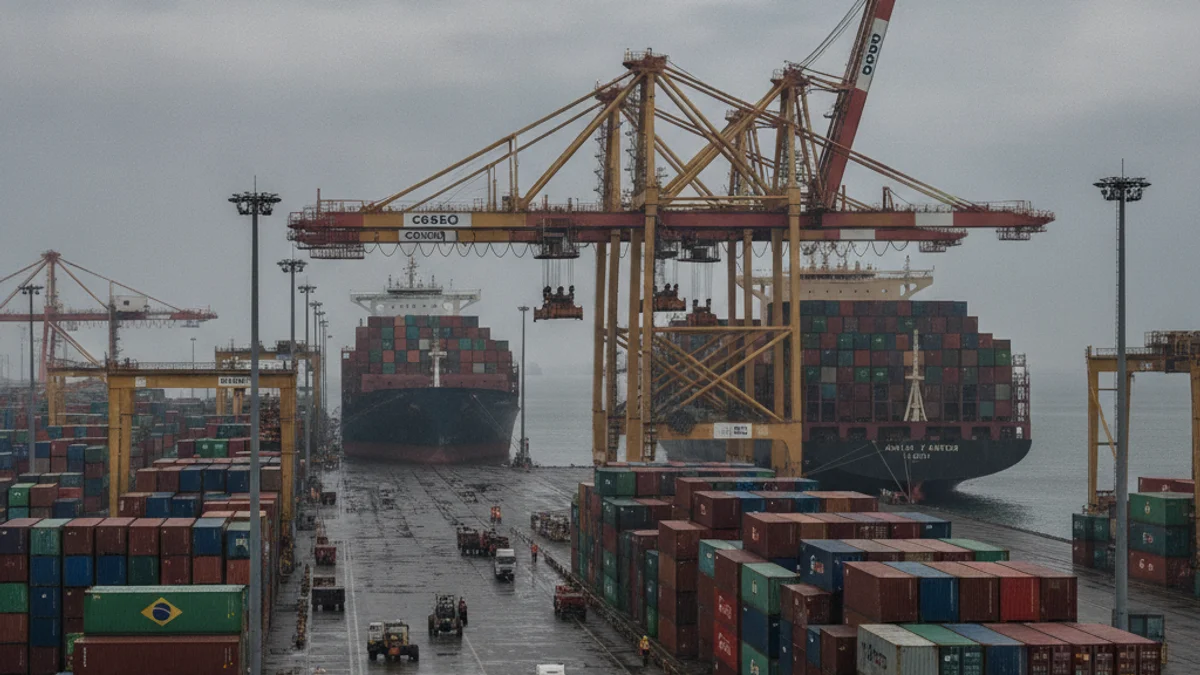 Registro fotográfico documental de porto comercial de cargas e comércio exterior entre Brasil e Ásia - Falando Nisso