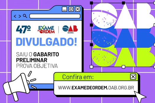 Registro fotográfico documental de Gabarito preliminar - Foto: Reprodução / oab.org.br