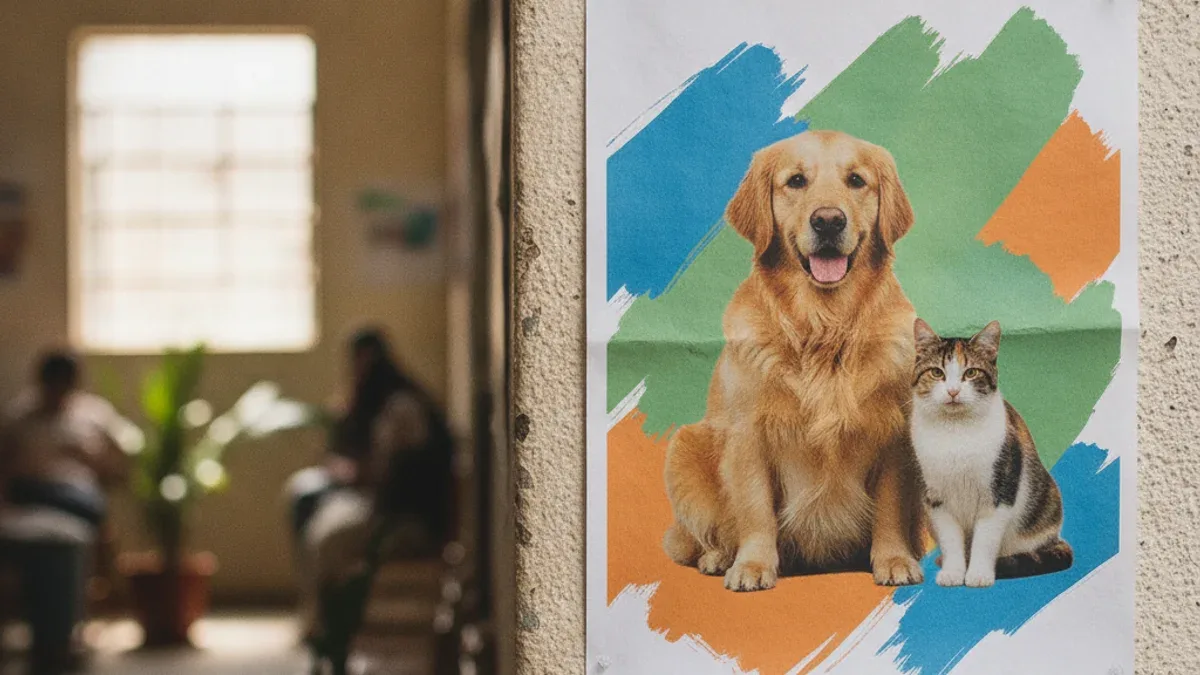 Representação visual de Cães domésticos respondem por 76% dos casos de raiva registrados em animais no Brasil - (Imagem gerada por IA)